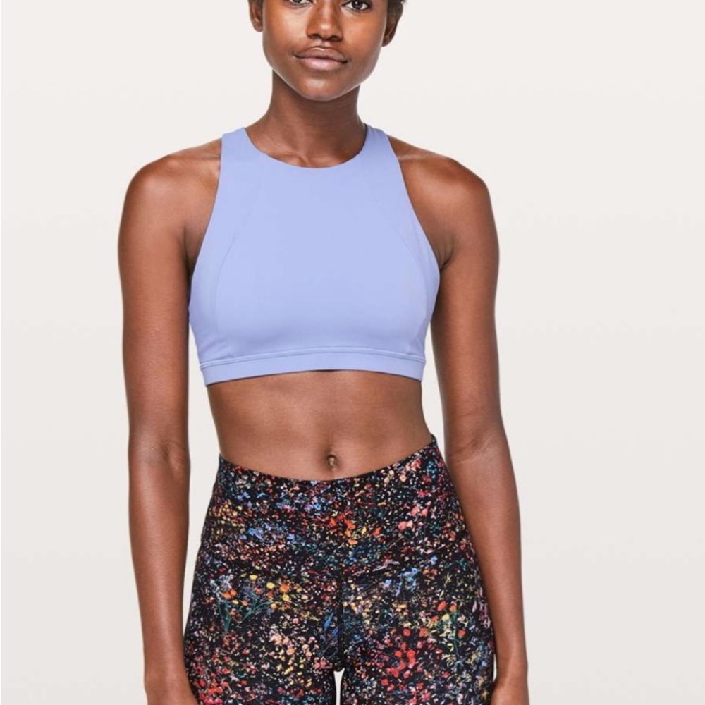 Lululemon Free To Be Serene Bra *High Neck in Iron Purple